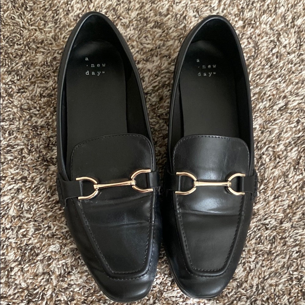A New Day Women's Black Loafers